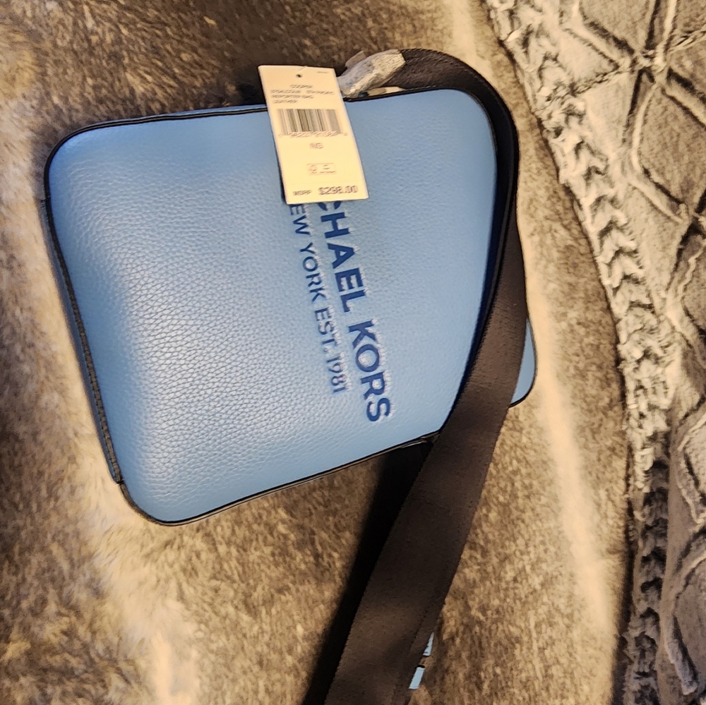 Michael Kors Men Cooper Crossbody Flight Bag Navy Multi Nwt